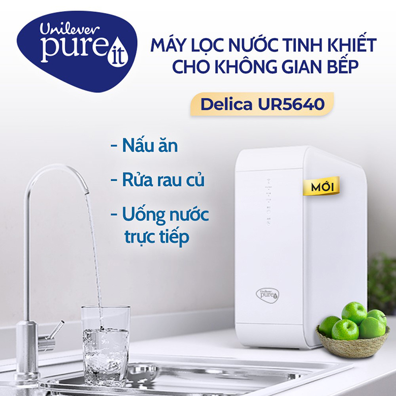 Máy lọc nước RO Unilever Pureit Delica UR5640 3 lõi