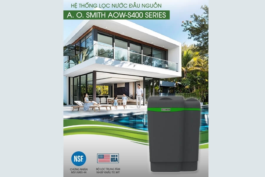 Hệ thống lọc nước đầu nguồn A.O.Smith AOW-S400 STD
