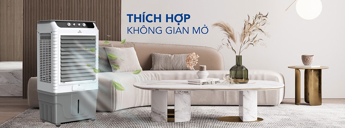 Máy làm mát không khí Hòa Phát HPCF1-062(NB) thích hợp sử dụng cho không gian dưới 50m2