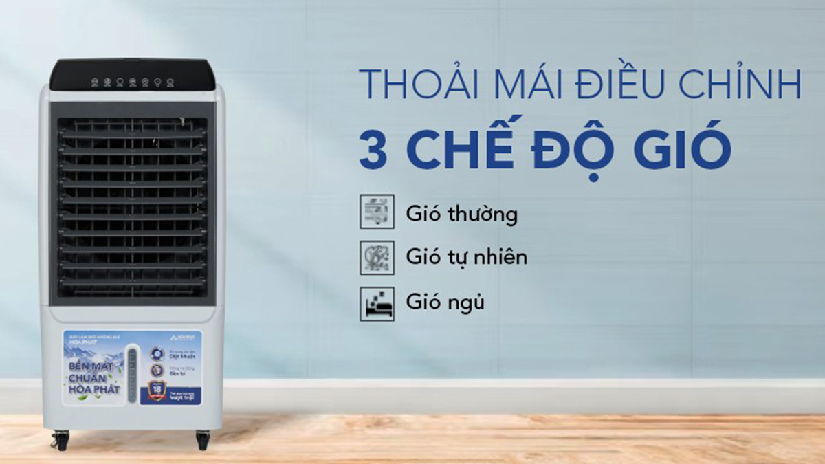 Hòa Phát HPCF1-034I được tích hợp 3 chế độ gió tùy chỉnh