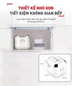 Nồi cơm điện tử cao tần mini 0.7L RK604165