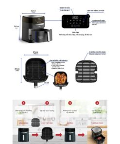 Nồi chiên không dầu Tefal 2in1 Easy Fry & Grill Precision EY505815