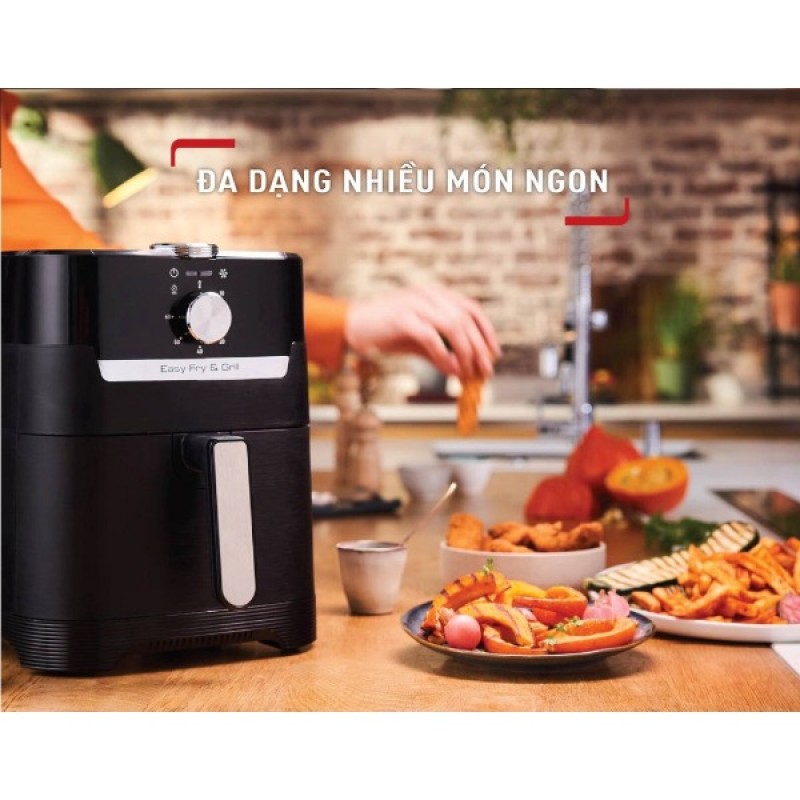 Nồi chiên không dầu Tefal 2in1 Easy Fry & Grill Classis EY501815 Nồi chiên không dầu Tefal 2in1 Easy Fry & Grill Classis EY501815