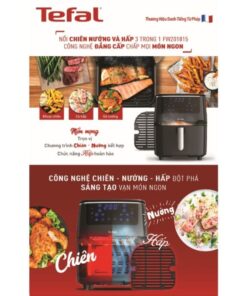 Nồi chiên không dầu Tefal 3 trong 1 Easy fry Steam & Grill FW201815