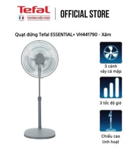 Quạt đứng Tefal Essential VH441790, màu xám- Gian hàng chính hãng bảo hành 2 năm