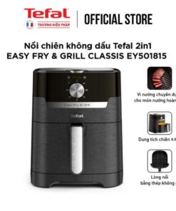 Nồi chiên không dầu Tefal 2in1 Easy Fry & Grill Classis EY501815