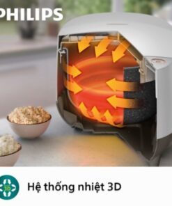 Nồi cơm điện tử Philips HD451555 1.8 lít 5 lớp để dẫn nhiệt tốt