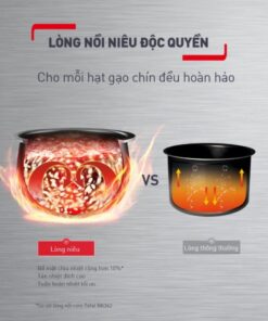 Nồi cơm điện tử Delirice Plus 1.8L RK776B68- Xám