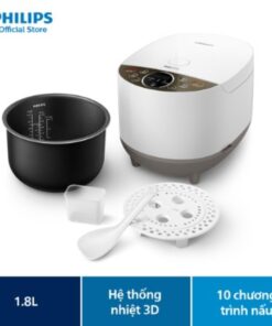 Nồi cơm điện tử Philips HD451555 1.8 lít 5 lớp để dẫn nhiệt tốt
