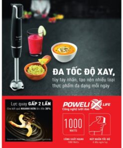 Máy xay sinh tố cầm tay Tefal HB943838 - đen, 1000W