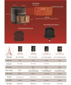 Nồi chiên không dầu Tefal 3 trong 1 Easy fry Steam & Grill FW201815