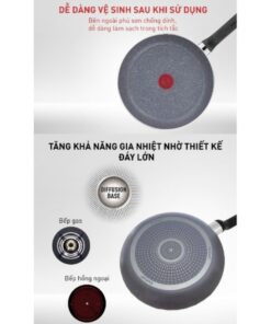 Combo Chảo vân đá Tefal Natura Chảo chiên 20cm & Chảo chiên 28cm