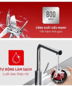 Máy xay sinh tố Tefal Blendforce Piano BL477566 - Đỏ